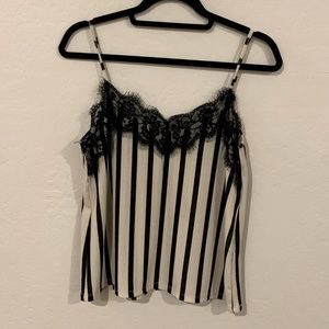 Zara Lacey Striped Top